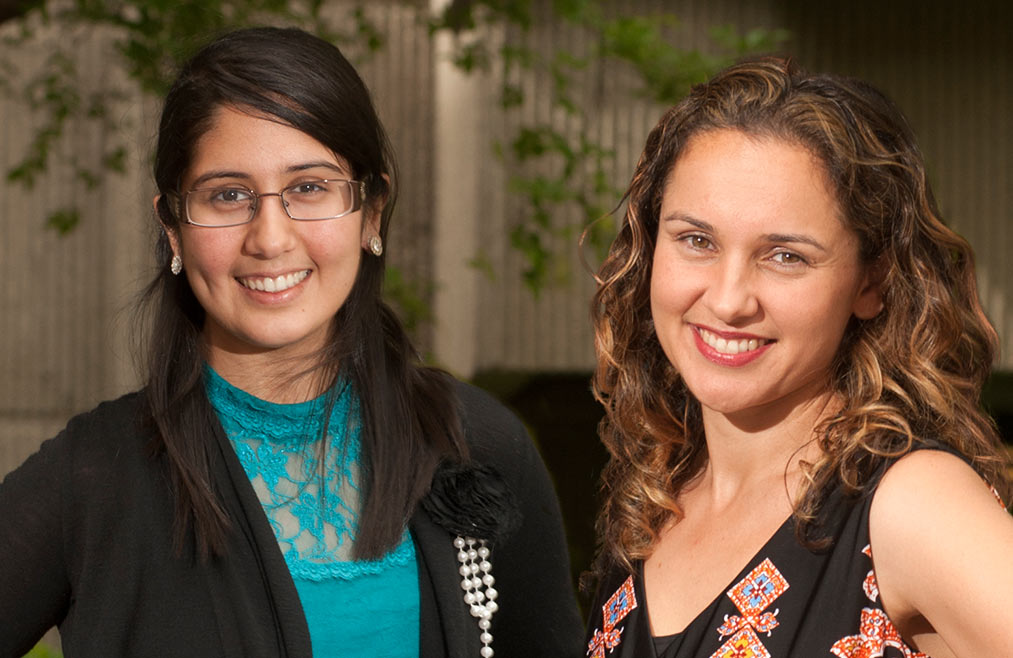 Jasmine Garcha, student, with Siobhan Brady, mentor  