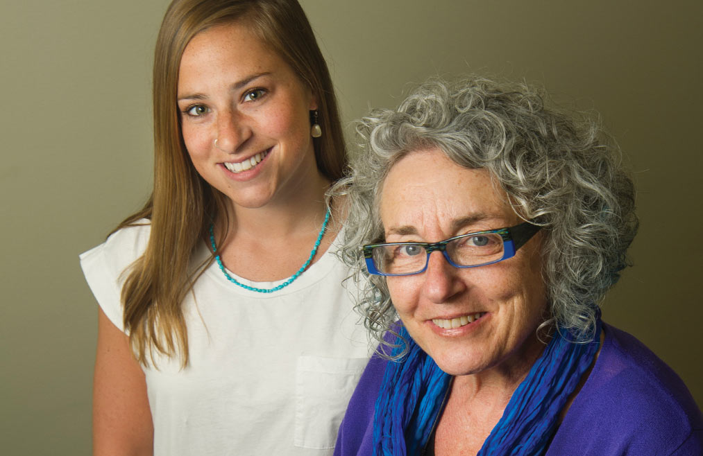 Julianne Smith, student, and Diane Wolf, mentor