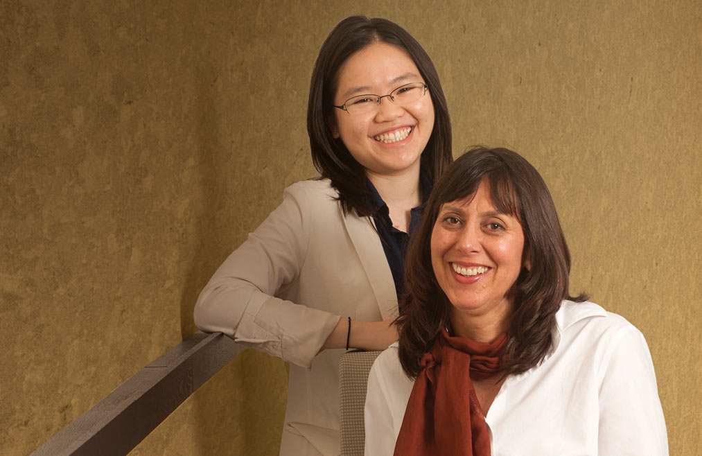 Mai Vy Nguyen, student, and Moira Delgado, mentor